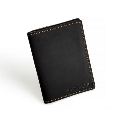 Skórzany cienki portfel slim wallet brodrene sw-04