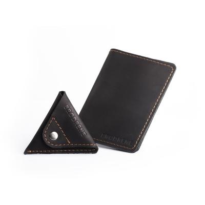 Skórzany cienki portfel slim wallet brodrene z bilonówką sw01+cw