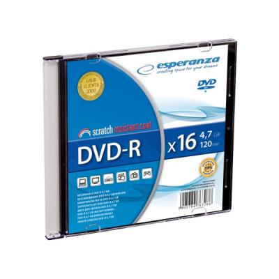 ESPERANZA DVD-R 4.7GB pudełko slim >> ZAMÓW DO DOMU > RATY DO 20X0% > SUPER PROMOCJE > SPRAWDŹ W NEONET
