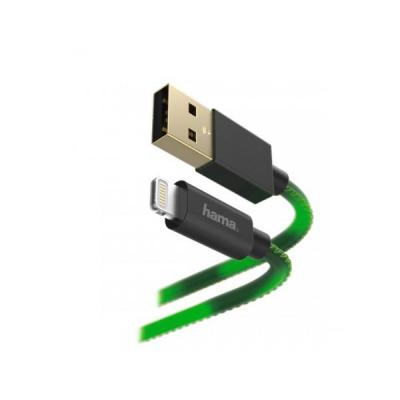 HAMA USB-Lightning 1.5M MFI CHAMELEON zielony