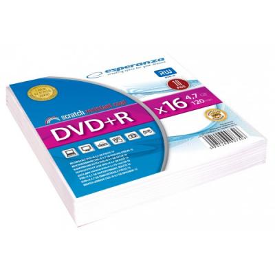 ESPERANZA PŁYTA DVD+R 4.7GB ESPERANZA koperta 10 sztuk