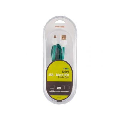 ARKAS USB-MICRO USB 2M Zielony
