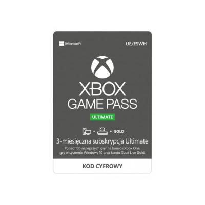 MICROSOFT Xbox GamePass Ultimate 3 miesiące >> DO 30 RAT 0% Z ODROCZENIEM NA CAŁY ASORTYMENT! RRSO 0% > BEZPIECZNE ZAKUPY Z DOSTAWĄ DO DOMU