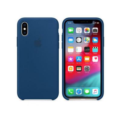 APPLE Silicone Case do iPhone XS, Blue Horizon