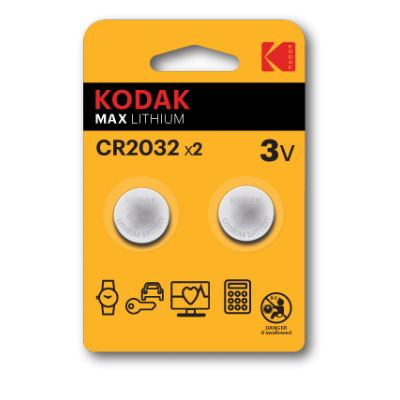 KODAK CR2032 (2 pack)