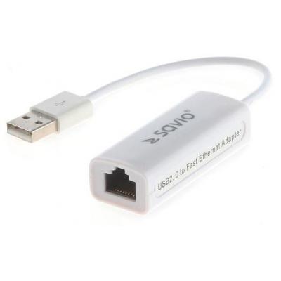 SAVIO CL-24 Adapter USB 2.0 - Fast Ethernet (RJ45) >> ZAMÓW DO DOMU > RATY DO 20X0% > SUPER PROMOCJE > SPRAWDŹ W NEONET