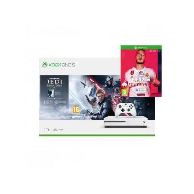 MICROSOFT Xbox One S 1TB + Star Wars Jedi: Upadły Zakon + FIFA 20