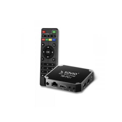 SAVIO Smart TV Box Premium One, 2/16 GB, Android 7.1, HDMI v2.0, 4K, USB, WiFi, SD, TB-P01 >> DO 30 RAT 0% Z ODROCZENIEM NA CAŁY ASORTYMENT! RRSO 0% > BEZPIECZNE ZAKUPY Z DOSTAWĄ DO DOMU