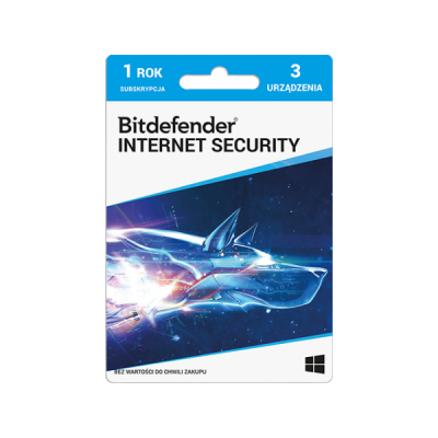 BITDEFENDER Internet Security 3D 12 Miesięcy >> DO 30 RAT 0% Z ODROCZENIEM NA CAŁY ASORTYMENT! RRSO 0% > BEZPIECZNE ZAKUPY Z DOSTAWĄ DO DOMU