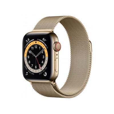 APPLE Watch Series 6 GPS + Cellular, 40mm Gold Stainless Steel Case with Gold Milanese Loop