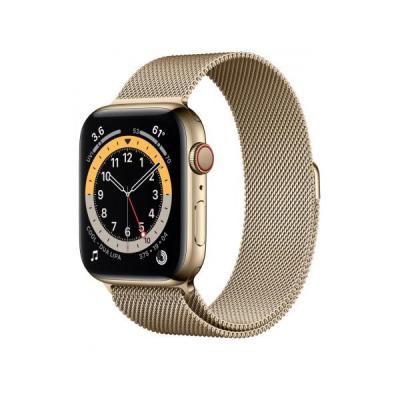 APPLE Watch Series 6 GPS + Cellular, 44mm Gold Stainless Steel Case with Gold Milanese Loop