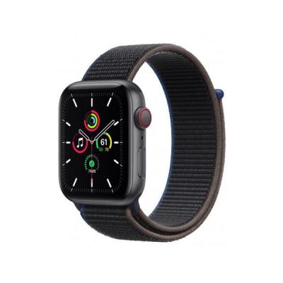 APPLE Watch SE GPS + Cellular, 44mm Space Grey Aluminium Case with Charcoal Sport Loop