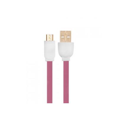 HQCable USB-MICRO USB 2M, różowy