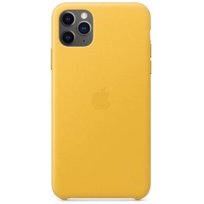 Produkt z outletu: Etui APPLE Leather Case do iPhone 11 Pro Max Soczysta cytryna MX0A2ZM/A