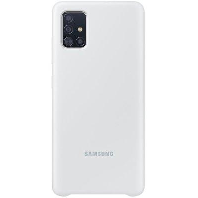 Produkt z outletu: Etui SAMSUNG Silicone Cover do Galaxy A51 Biały EF-PA515TWEGEU