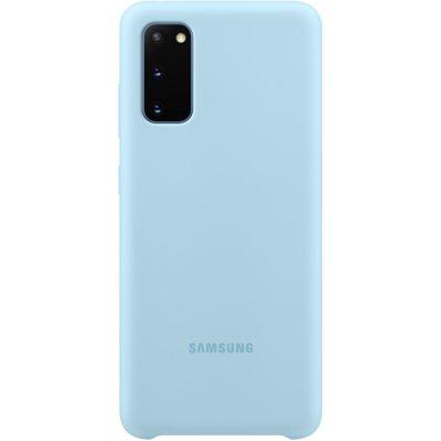Produkt z outletu: Etui SAMSUNG Silicone Cover do Galaxy S20 Niebieski EF-PG980TLEGEU
