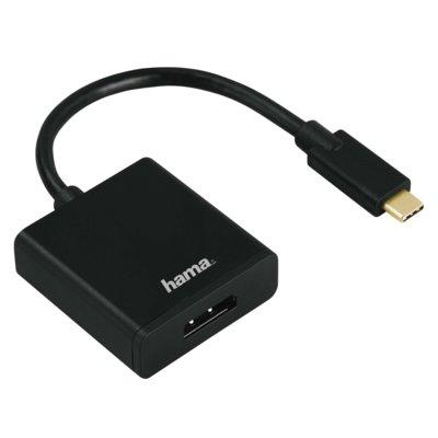 Produkt z outletu: Adapter USB Typ-C - DisplayPort HAMA Czarny