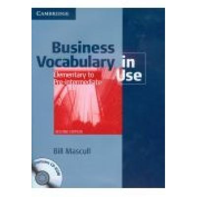 Business vocabulary in use elementary to pre-intermediate 2ed + cd-rom