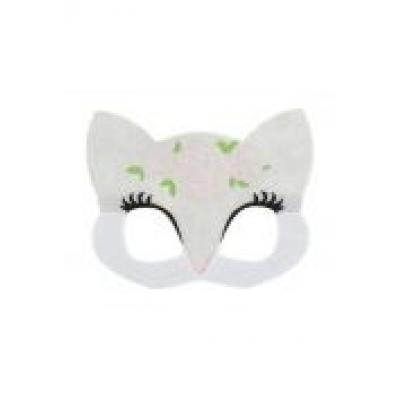 Ozdoba karnawalowa maska filc kotek z roz go pbh