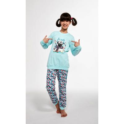 Piżama cornette kids girl 594/116 so cute dł/r 86-128 rozmiar: 98-104, kolor: turkusowy, cornette