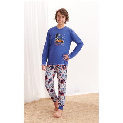 Piżama taro miłosz 1036 dł/r 146-158 z'20 rozmiar: 146, kolor: jeans-szary jasny, taro