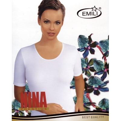 Koszulka emili nina s-xl biała rozmiar: s, kolor: biały, emili