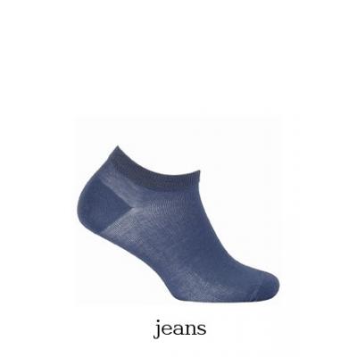 Stopki wola soft cotton w31.060 6-11 lat gładkie rozmiar: 27-29, kolor: niebieski/jeans, wola