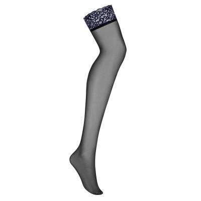 Pończochy obsessive drimera stockings rozmiar: s/m, kolor: granatowy, obsessive
