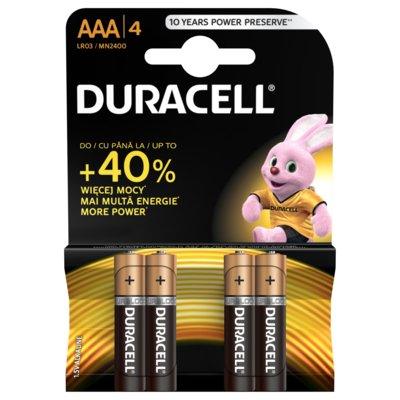 Bateria alkaliczna DURACELL AAA LR03 4szt