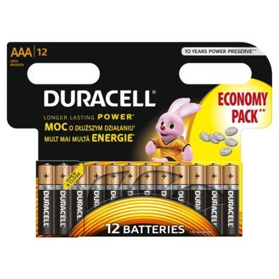 Baterie alkaliczne DURACELL LR03 AAA 12szt