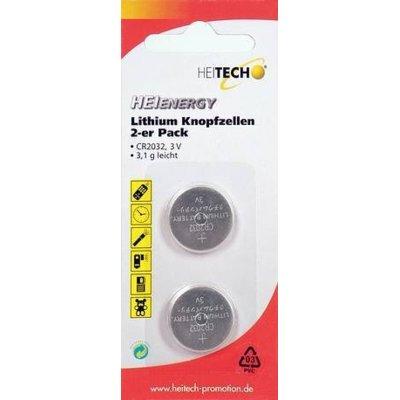 Bateria HEITECH Heienergy Lithium Button Cells 2 pc. pac. CR2032
