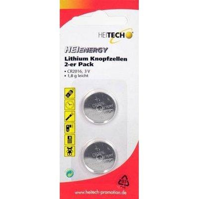 Bateria HEITECH Heienergy Lithium Button Cells 2 pc. pac. CR2016