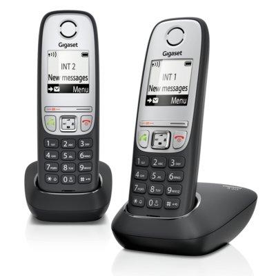 Telefon GIGASET A415 Duo Czarno-biały
