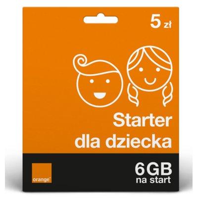 Starter ORANGE Bezpieczny Starter dla Twojego dziecka 5 PLN