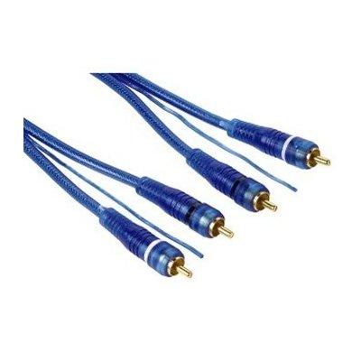 Kabel HAMA 2xRCA - 2xRCA + sterowanie 5m Niebieski