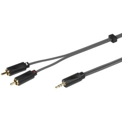 Kabel SOUND & IMAGE Jack 3.5mm - 2 x RCA (wtyk-wtyk) 1.5m