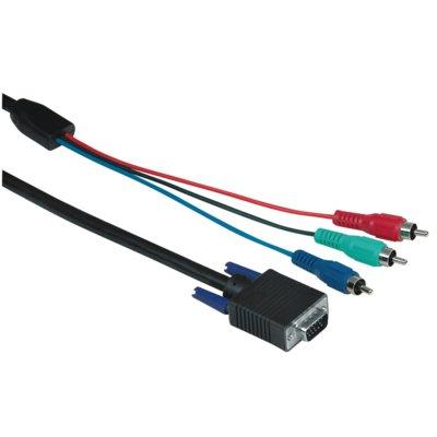 Kabel HAMA 15-pin - 3xCinch 2 m