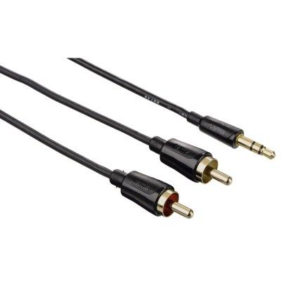 Kabel HAMA Techline Jack 3.5 - 2xCinch FLEXI SLIM 1.5 m
