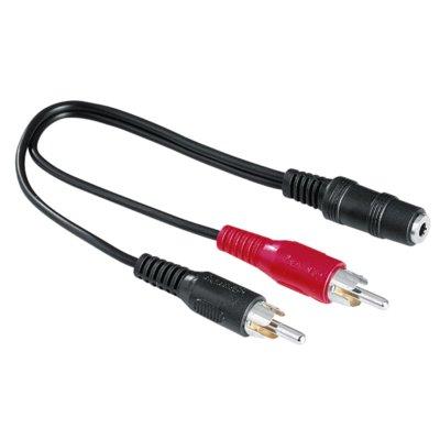 Adapter HAMA Jack 3.5 STEREO GN. - 2xCinch WT.