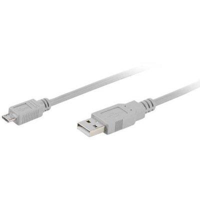 Kabel VIVANCO USB - microUSB 0.75m Szary