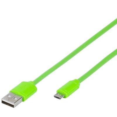 Kabel VIVANCO USB - microUSB 1m Zielony