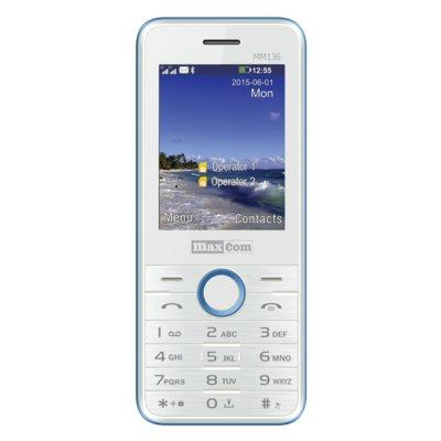 Telefon MAXCOM MM 136 Biało-niebieski