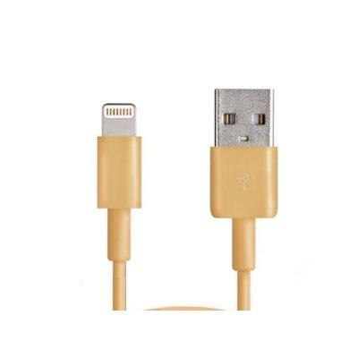 Kabel WG Walnut USB - Lightning (wtyk - wtyk) 1.2m Złoty