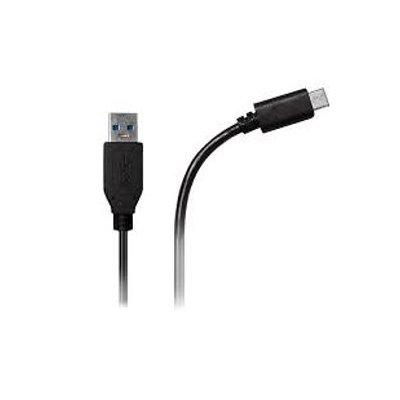 Kabel USB AZURI USB typ A - USB Typ C 1m Czarny