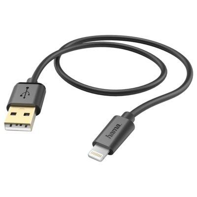 Kabel HAMA USB - Lightning 1,5m Czarny