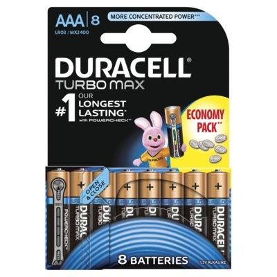 Baterie alkaliczne DURACELL Turbo Max AAA 8szt.