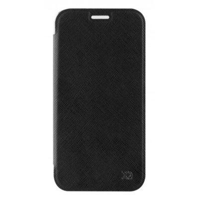 Etui XQISIT Flap Cover Adour dla Samsung Galaxy A3 (2017) Czarny