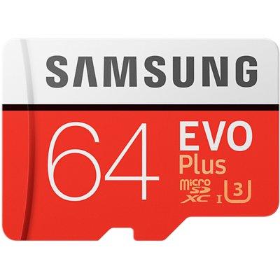 Karta pamięci SAMSUNG EVO Plus 64GB MicroSD MB-MC64GA/EU + adapter