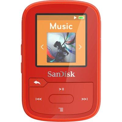 Odtwarzacz MP3 SANDISK Sansa Clip Sport Plus 16GB Czerwony