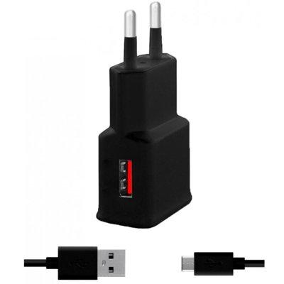 Ładowarka sieciowa WG Fast Charger USB 2,4A + kabel TYPE-C Czarny